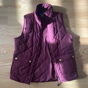 Burgundy Blue Rain Vest